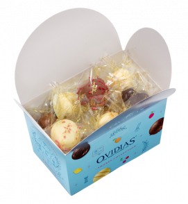 Schachtel mit Fruchtpralinenmischung (250g)