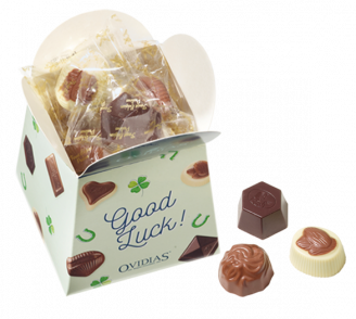 Good Luck-Schachtel mit Pralinenmischung (200g)
