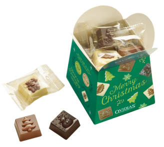 Merry Christmas-box with chocolate mix (200g)