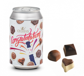 Congratulations-Dose mit Pralinenmischung (95g)