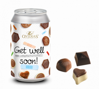 Get well soon-Dose mit Pralinenmischung (95g)