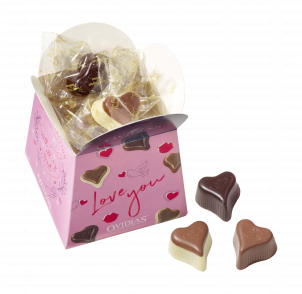 Love you-Schachtel mit Pralinenmischung (200g)