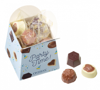 Party Time-Schachtel mit Pralinenmischung (200g)