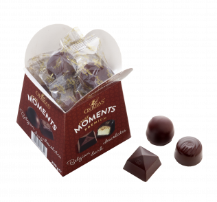 My Moments-Schachtel mit zartbittere Pralinenmischung (200g)