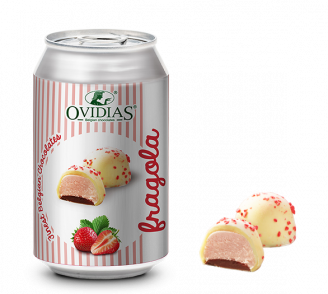 Fragola-Dose mit Erdbeer Sahnepralinen (95g)