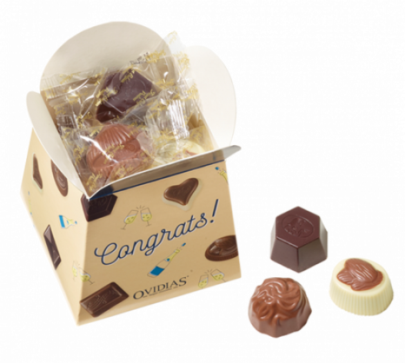 Congrats-ballotin met bonbonmix (200g)