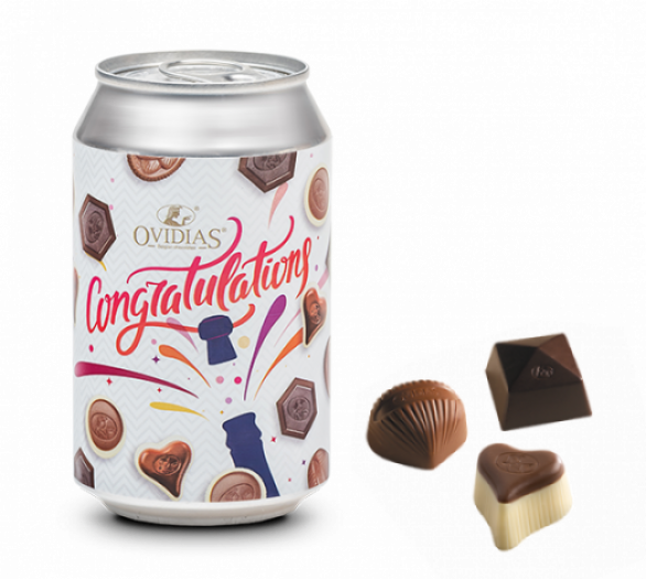 Congratulations-Dose mit Pralinenmischung (95g)
